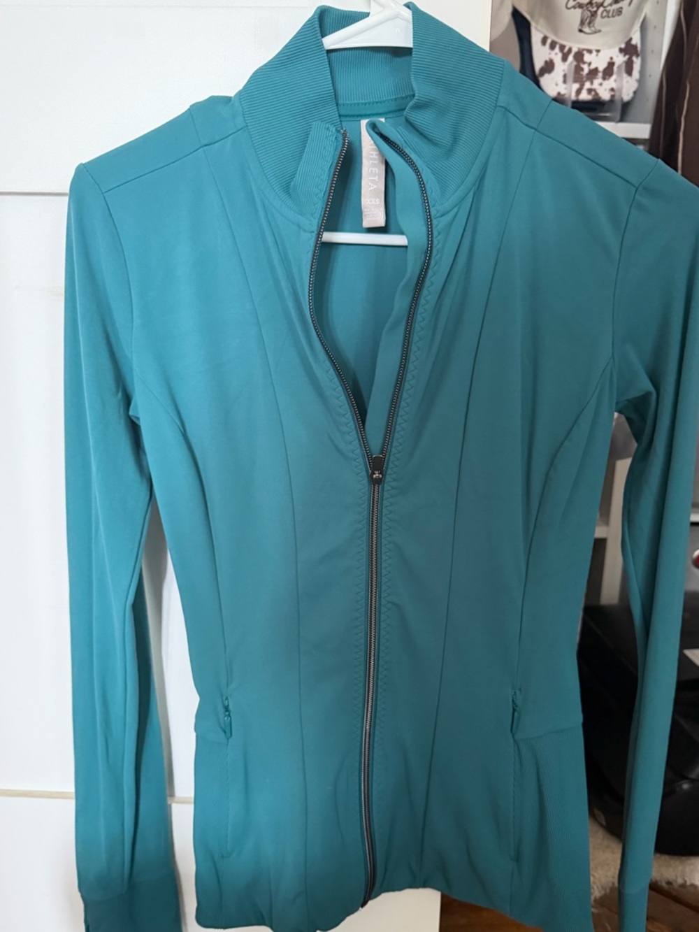 Athleta Teal Full-Zip Active Utility Jacket